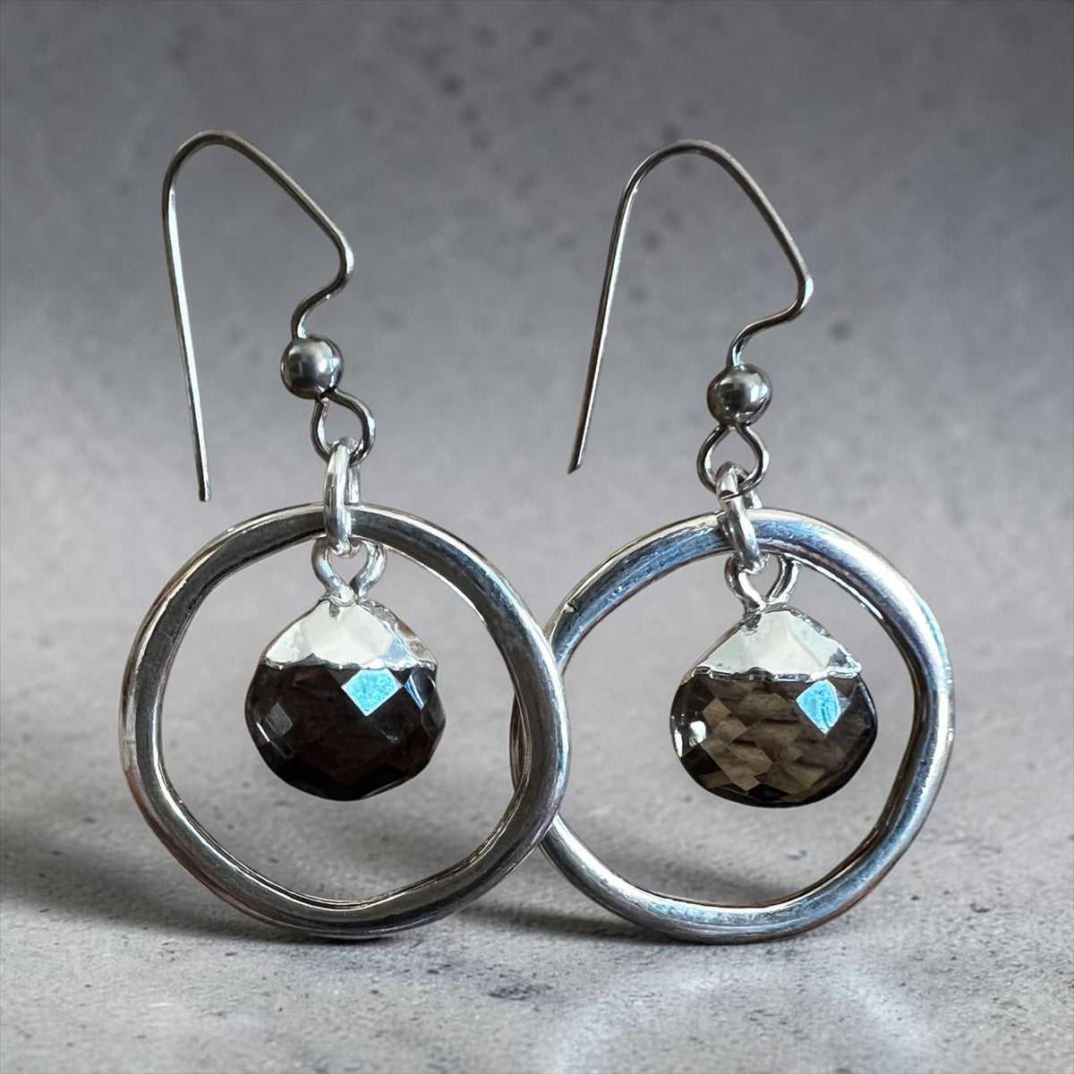 Silvered Smoke Earrings