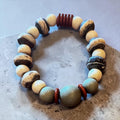Kente and Clover Bracelet