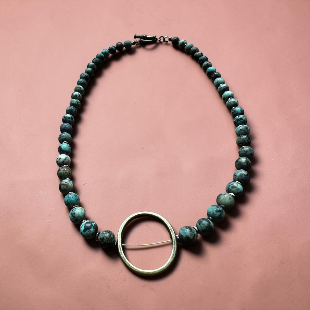 Wanderlust African Turquoise Necklace