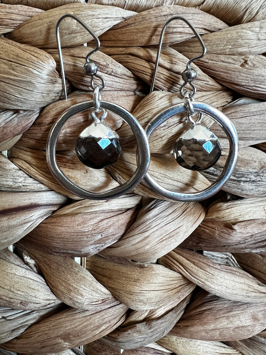 Silvered Smoke Earrings
