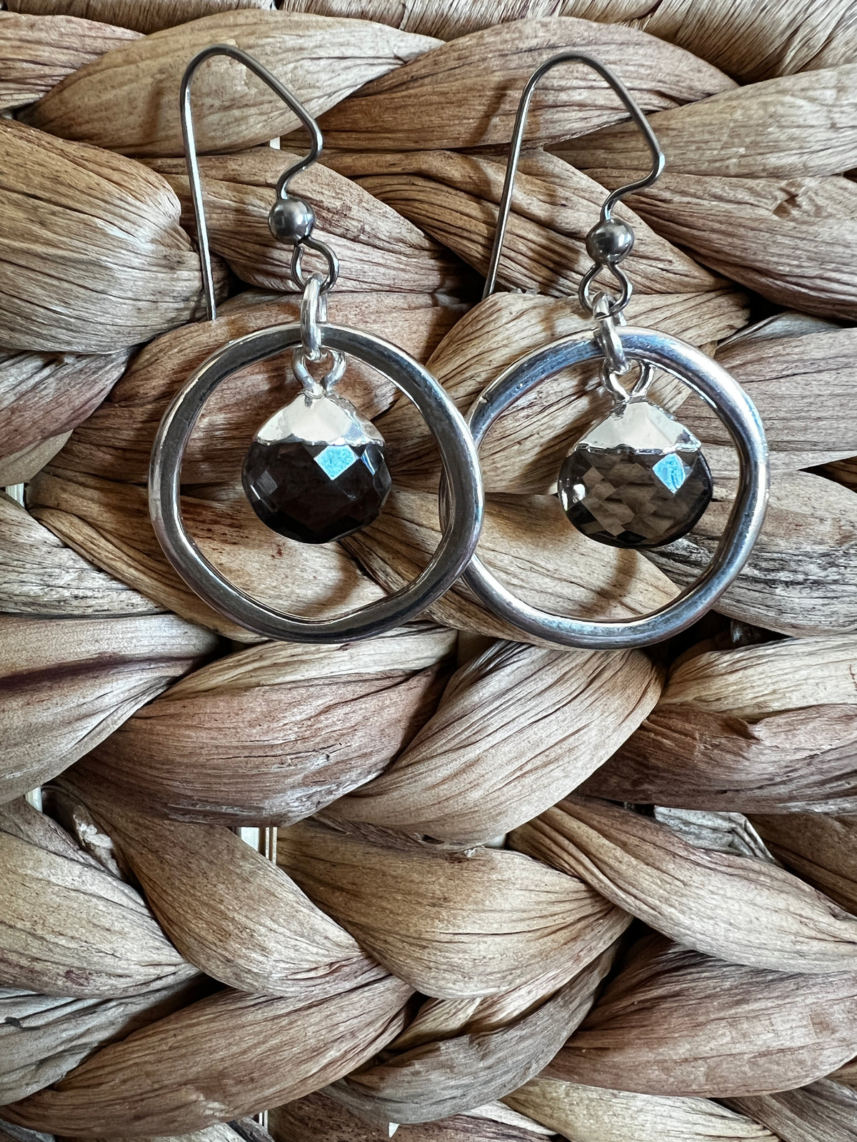 Silvered Smoke Earrings