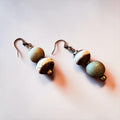 Kente and Clover Earrings