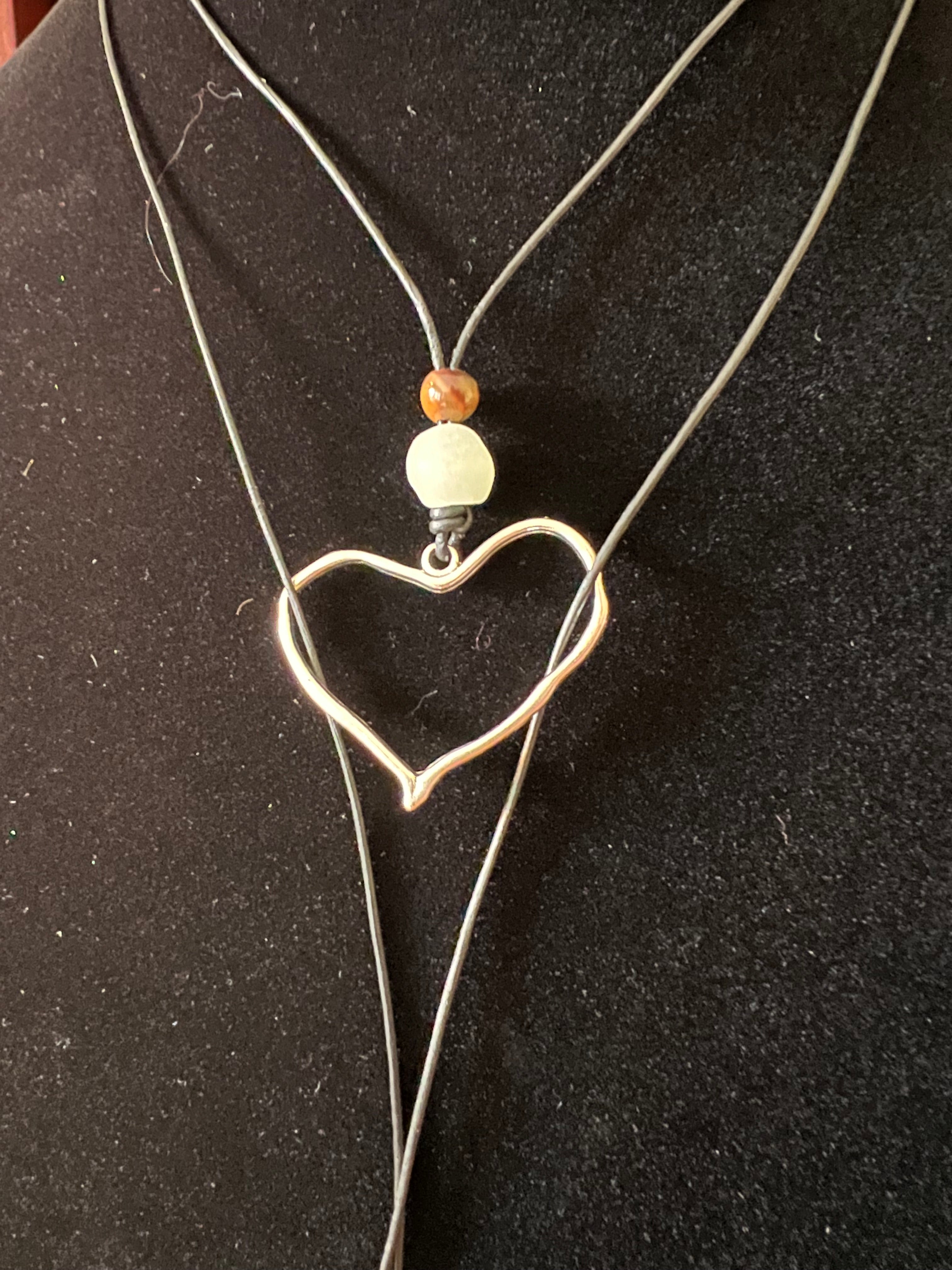 Heart Bolo Necklace