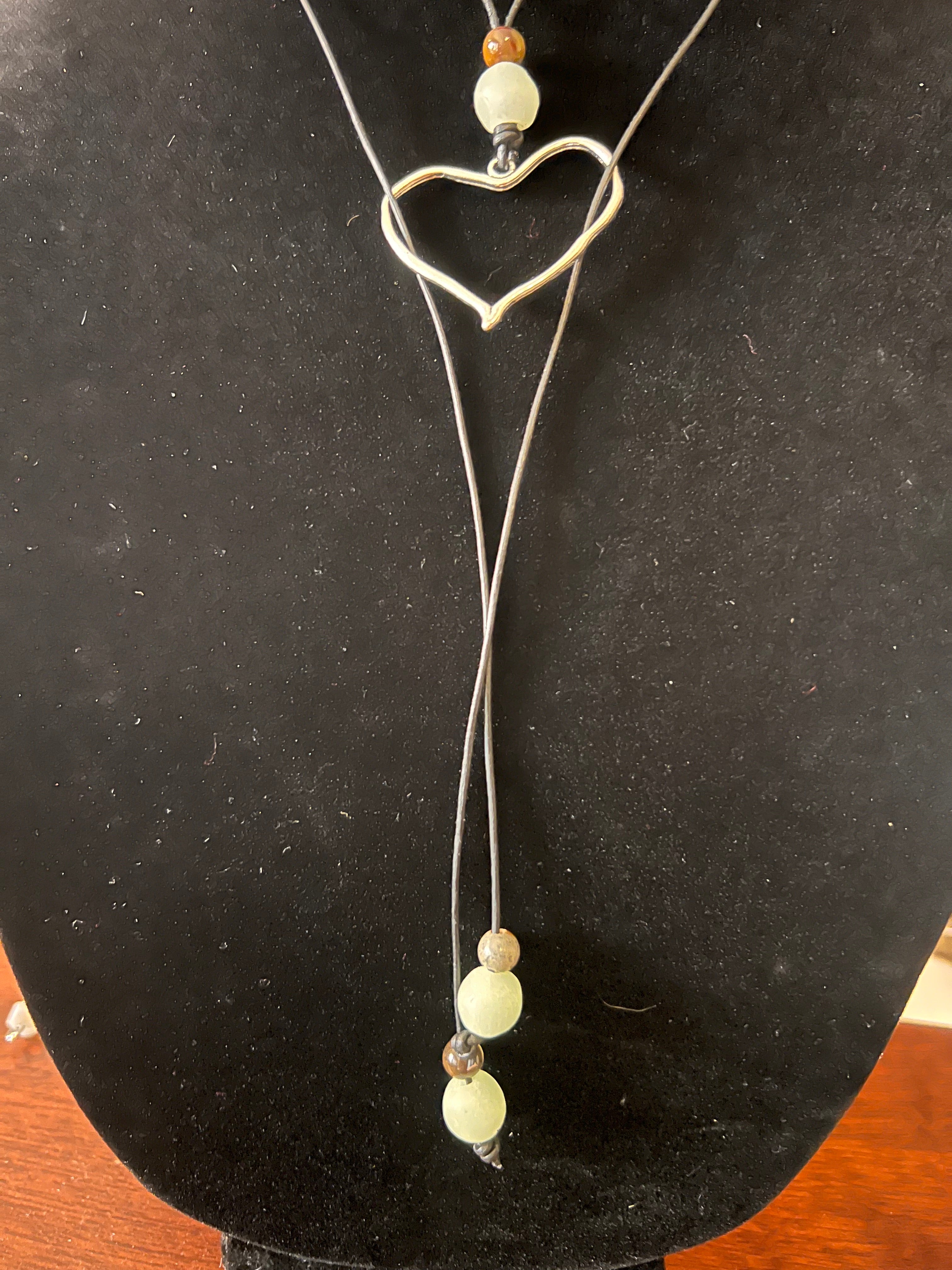 Heart Bolo Necklace