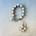 Serpentine Earth Tone Bracelet & Earring Set