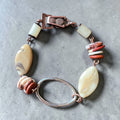 Hyalite Opal & Jasper Adjustable Bracelet