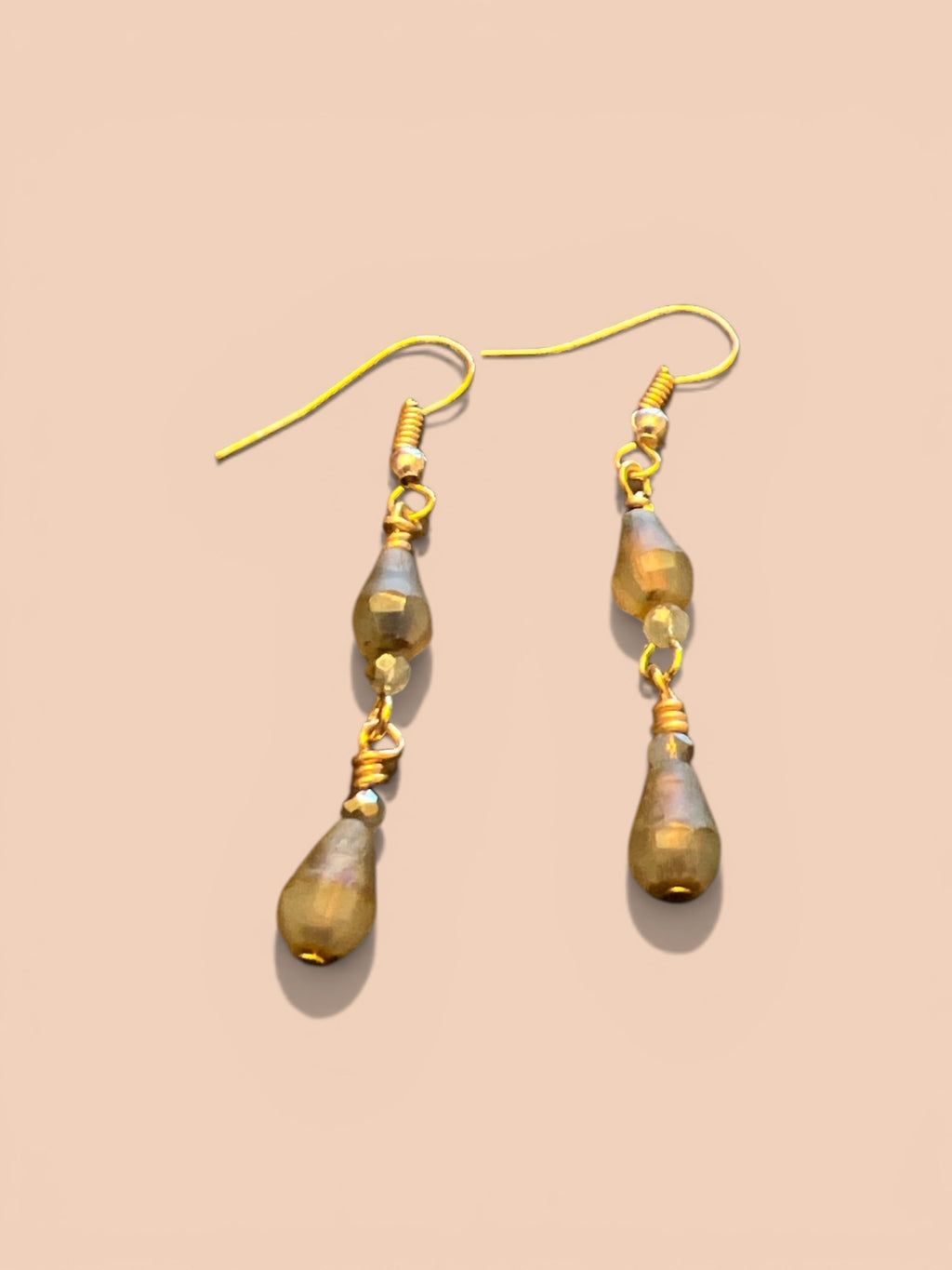 Dainty Labradorite Earrings