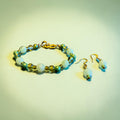 Milky Green Opalite Bracelet + Earring Duo
