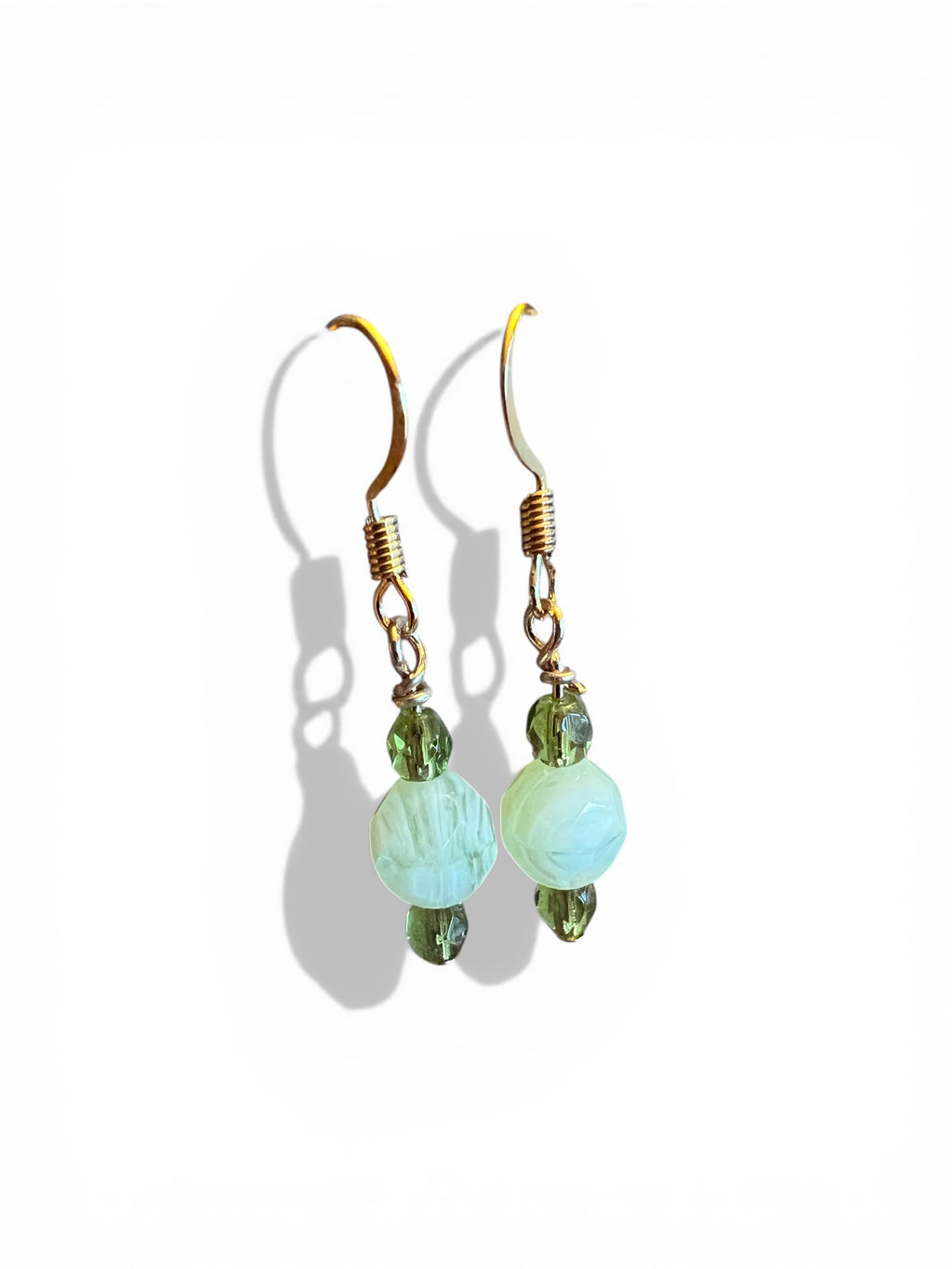 Milky Green Opalite Bracelet + Earring Duo