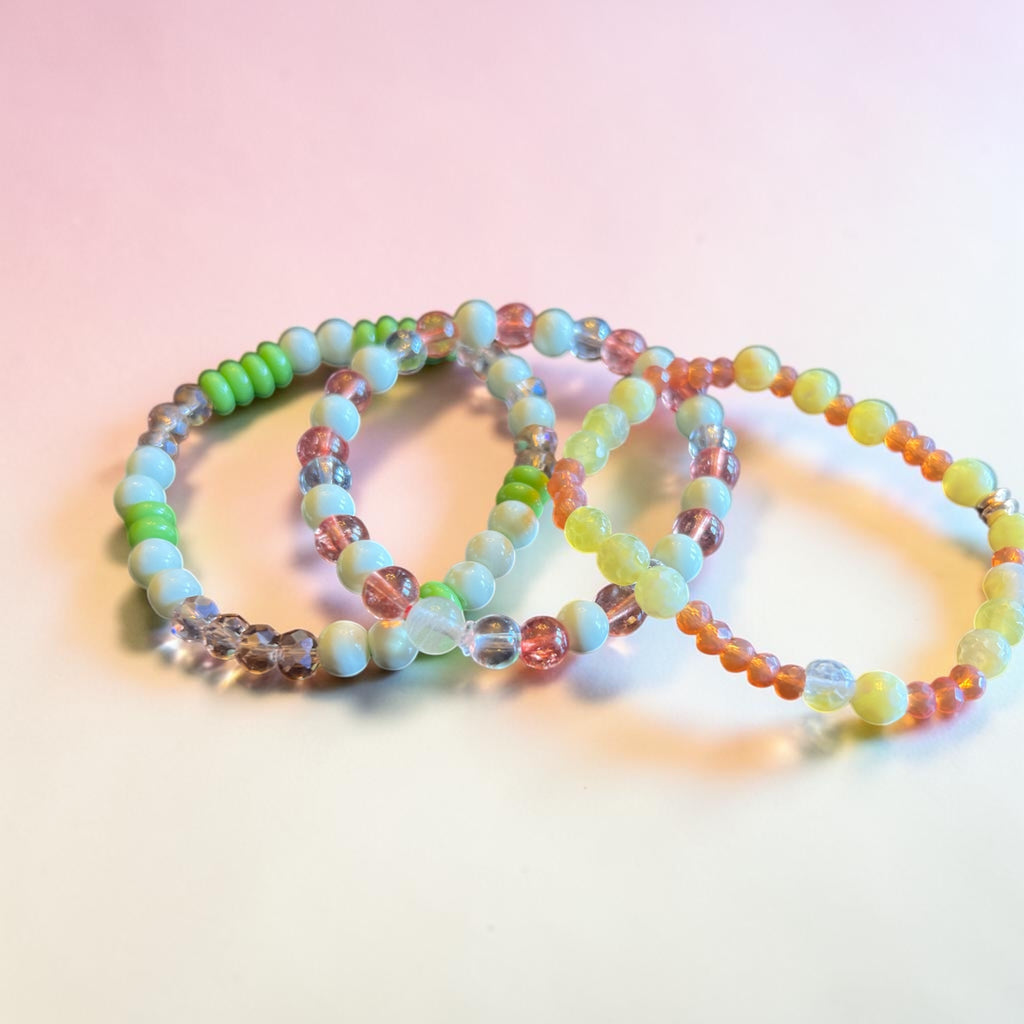 Trio of Spring Stretch Bracelets
