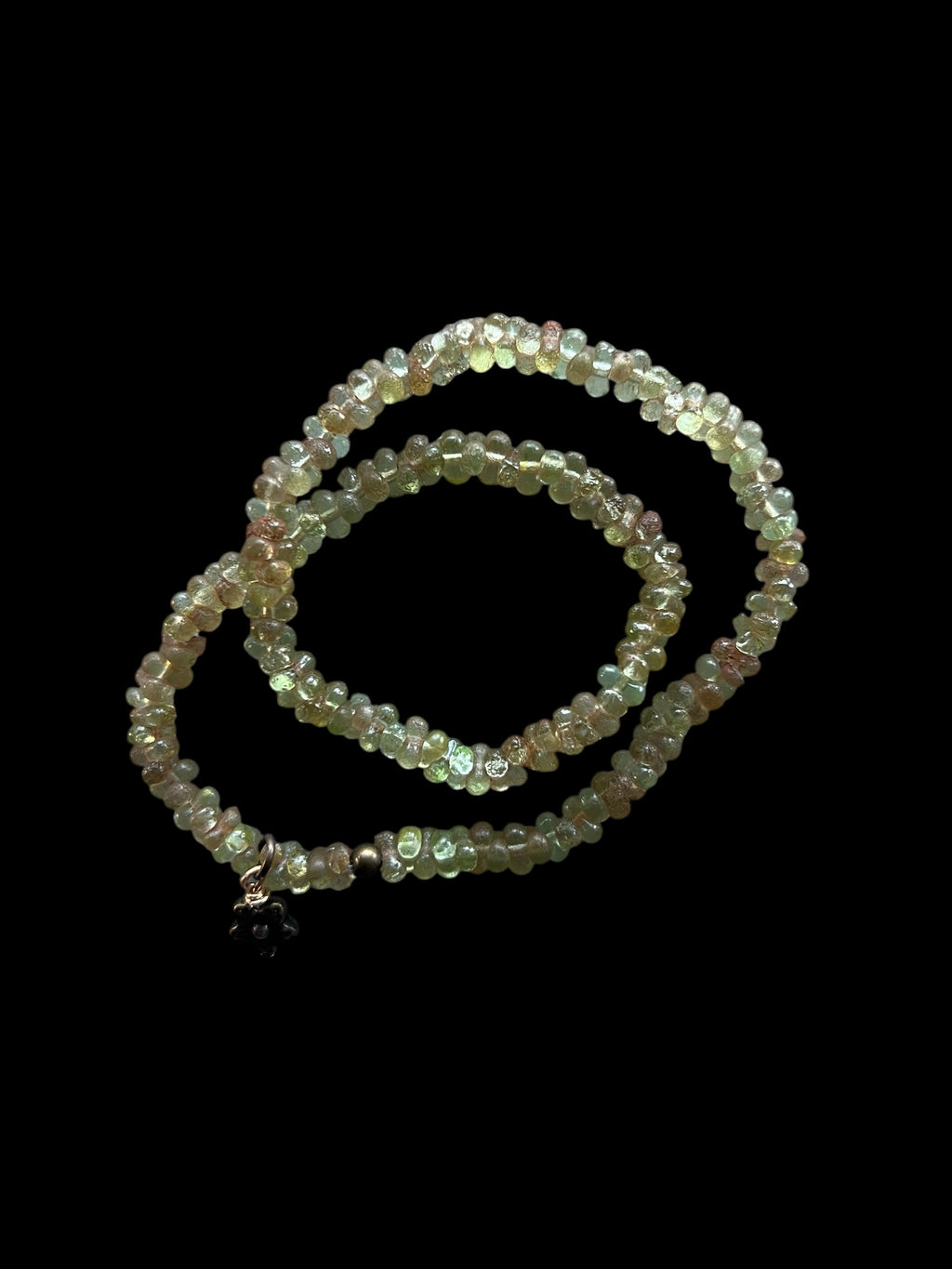 Peridot Picasso Double Wrap Bracelet