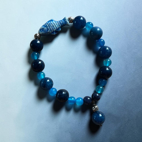 Blue Fish Stretch Bracelet