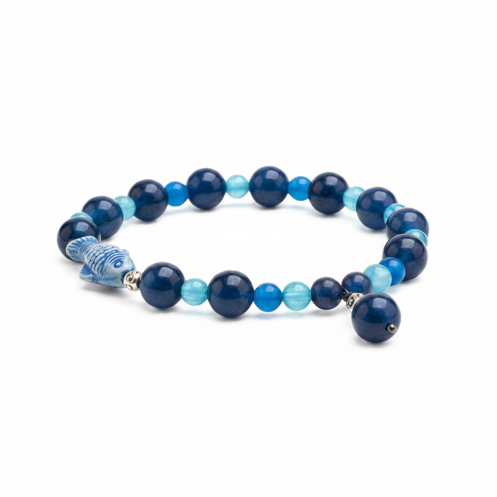 Blue Fish Stretch Bracelet