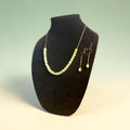 Soft-toned Opal & Antique Copper Necklace + Earring Ensemble