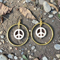 Back to the ’60s Peace Hoop Earrings ✌️✨