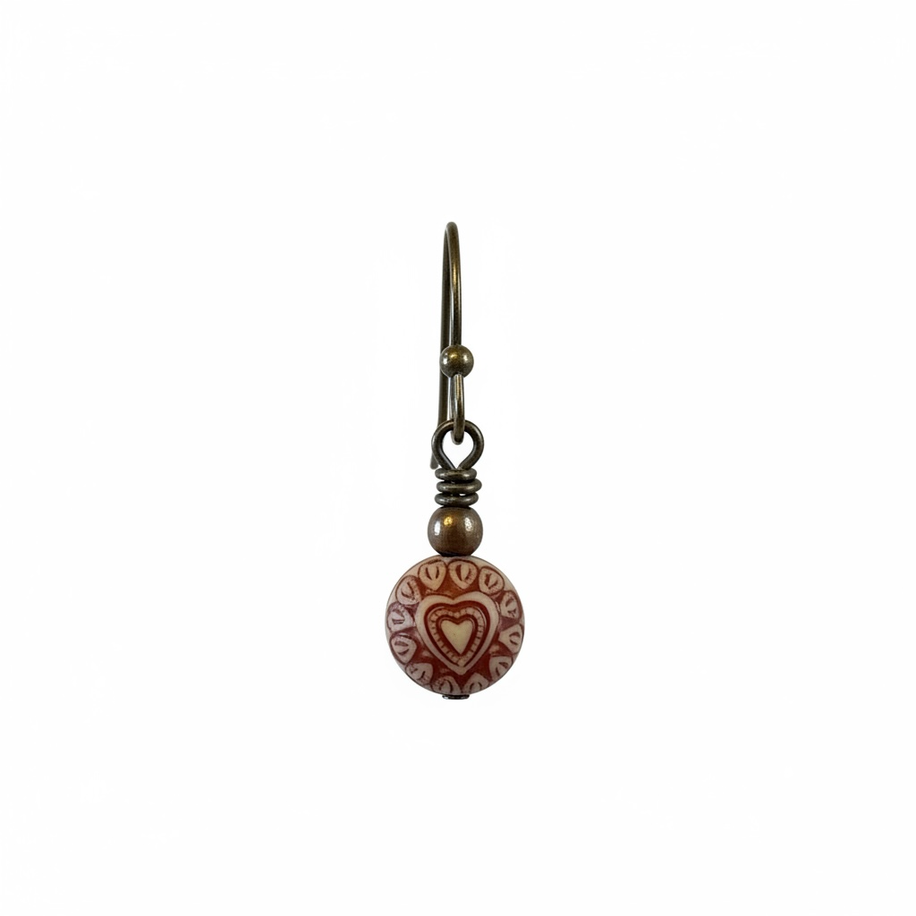 Artisan Heart Wood Jewelry Ensemble
