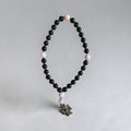 Black & Pink Prayer Beads with Silver Cross