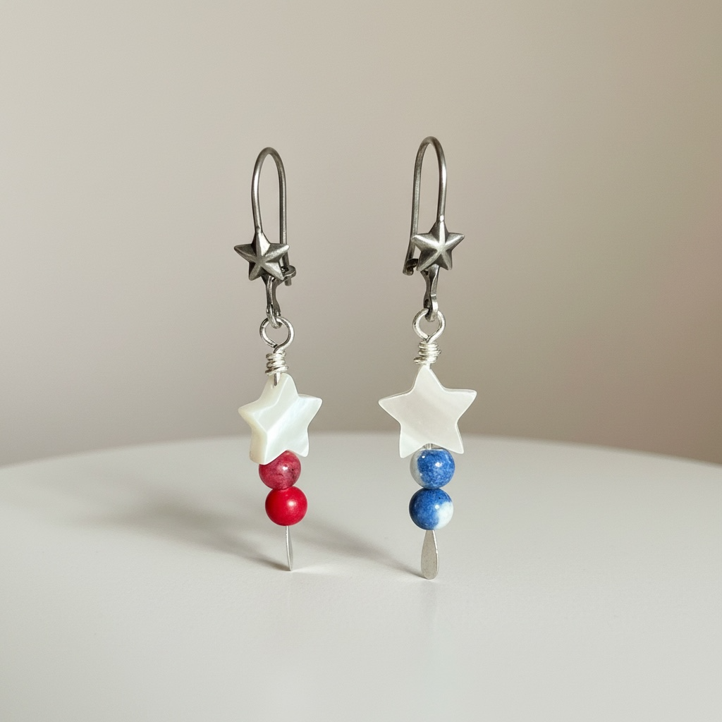Celebrate America Star Earrings