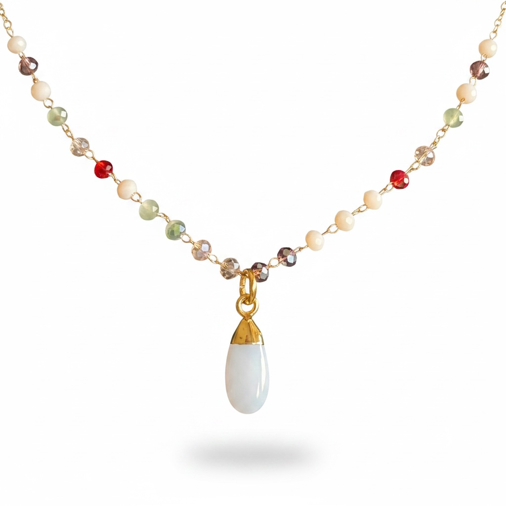 Turkish Chalcedony Pendant Necklace