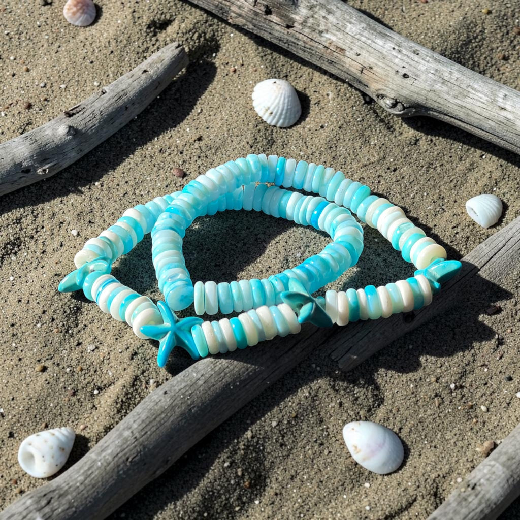 Seas the Day Double Wrap Starfish Bracelet