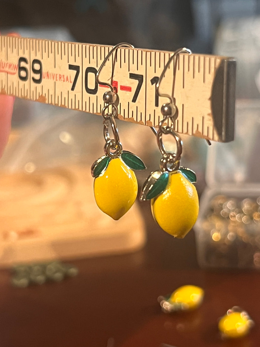 🍋 Amalfi Sunshine Lemon Earrings