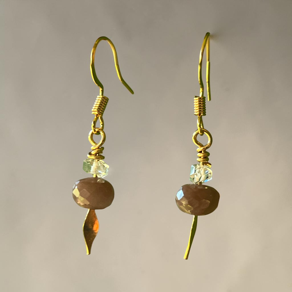 Chocolate Moonstone Jewelry Ensemble