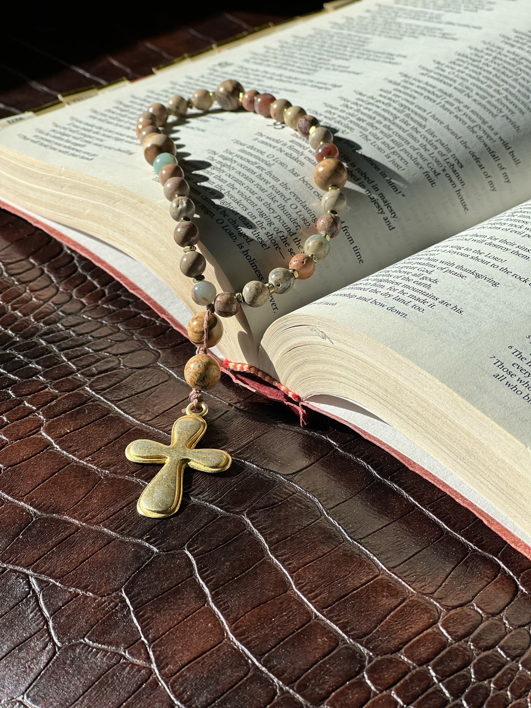Picture Jasper Prayer Beads