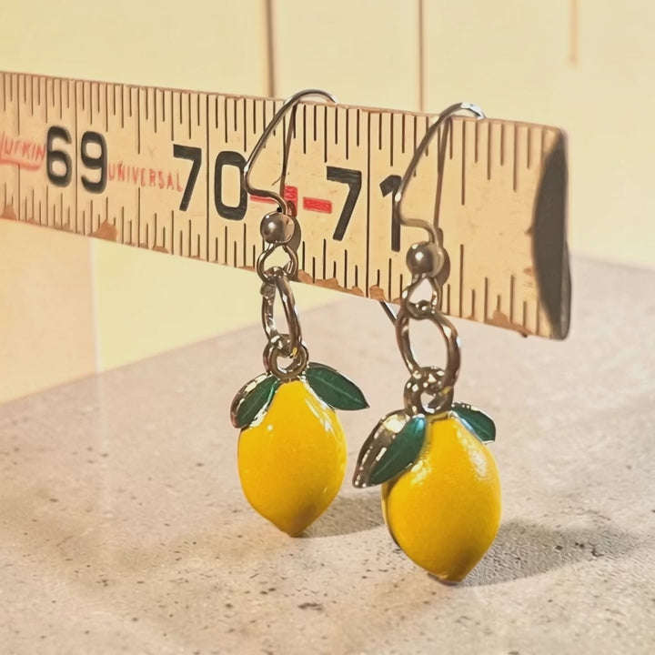 🍋 Amalfi Sunshine Lemon Earrings
